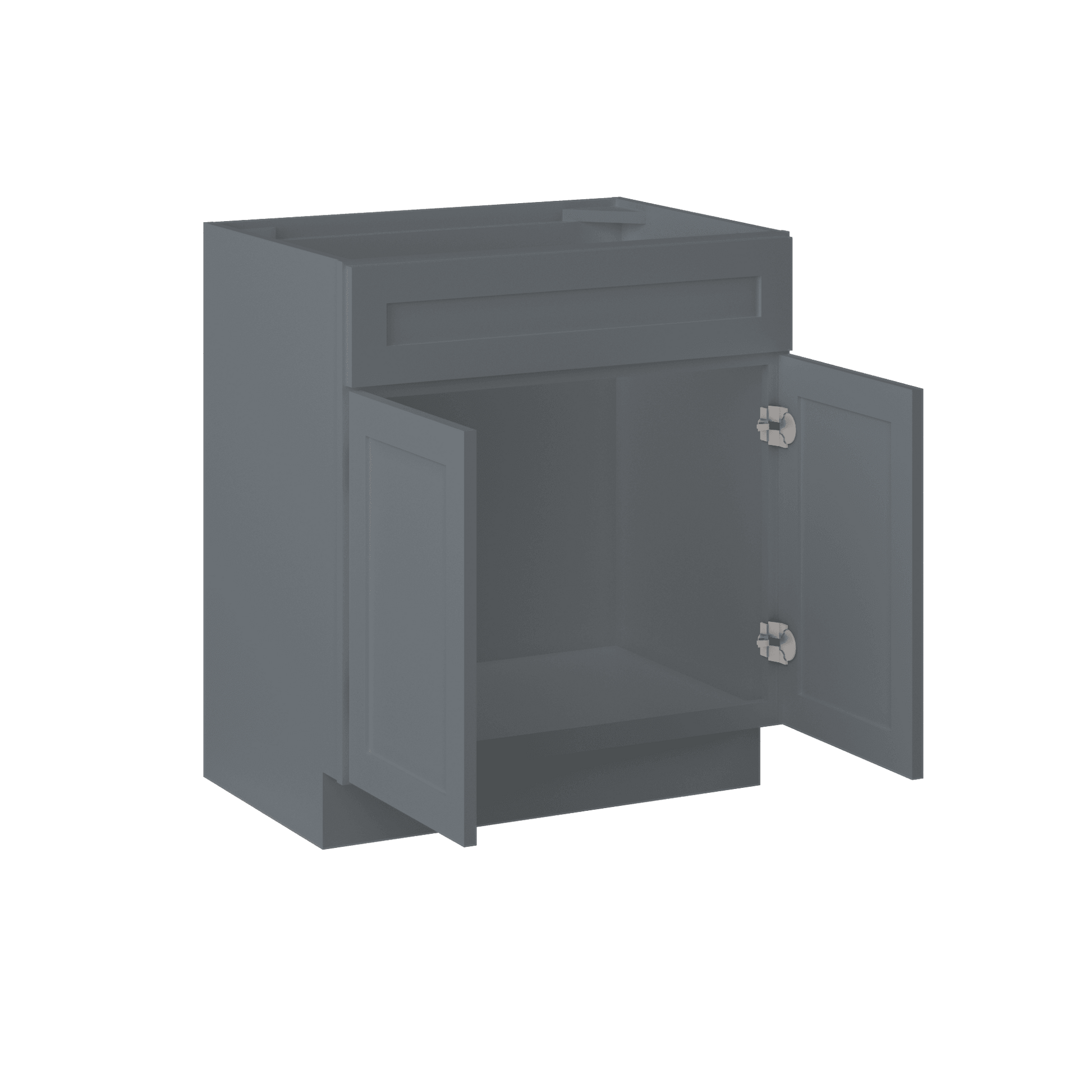 30 W x 21 D x 34.5 H Vanity Sink Base Cabinet - Colonial Gray - Bathroom Vanities
