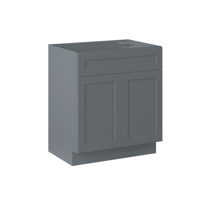 30 W x 21 D x 34.5 H Vanity Sink Base Cabinet - Colonial Gray - Bathroom Vanities