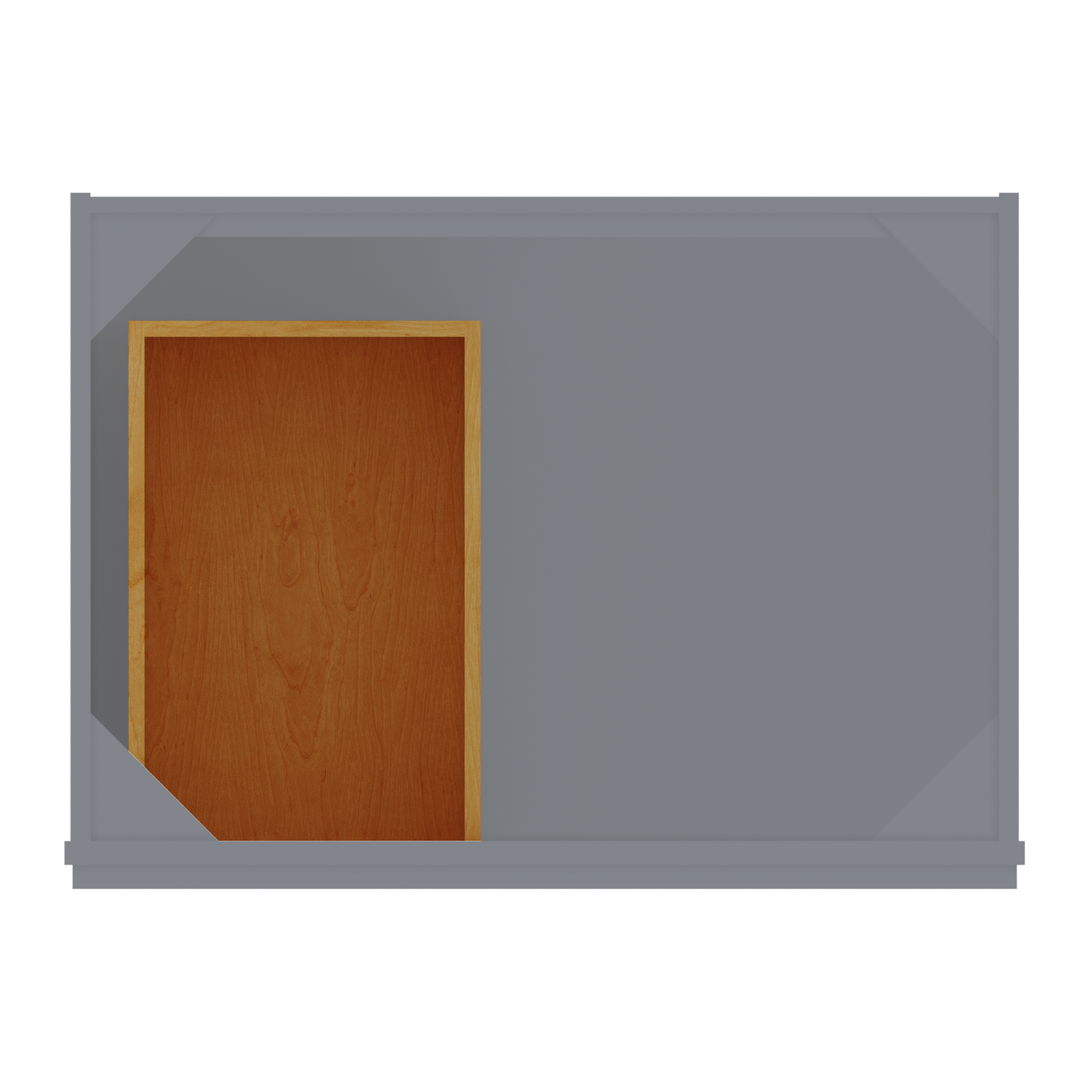 30 W x 21 D x 34.5 H Vanity Sink Base Cabinet with Right Drawers - Colonial Gray - Bathroom Vanities