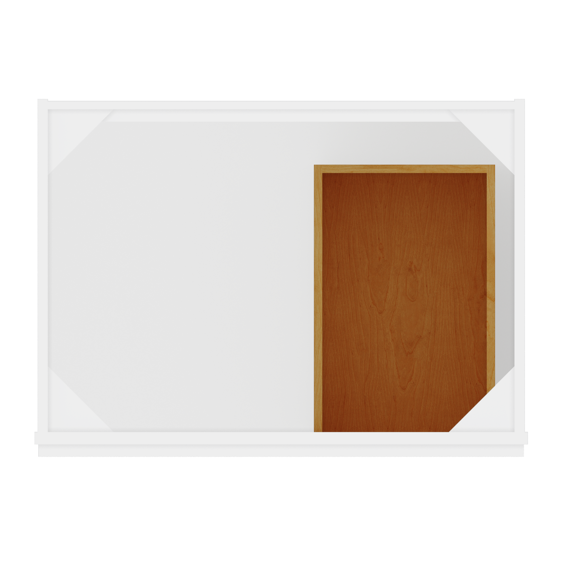 30 W x 21 D x 34.5 H Vanity Sink Base Cabinet with Right Drawers - Alpina White - Bathroom Vanities