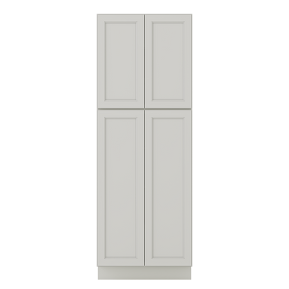30”W x 84”H x 24”D Utility Kitchen Cabinet - Milan Pearl - Kitchen Cabinets