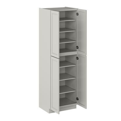 30”W x 96”H x 24”D Utility Kitchen Cabinet - Milan Pearl - Kitchen Cabinets