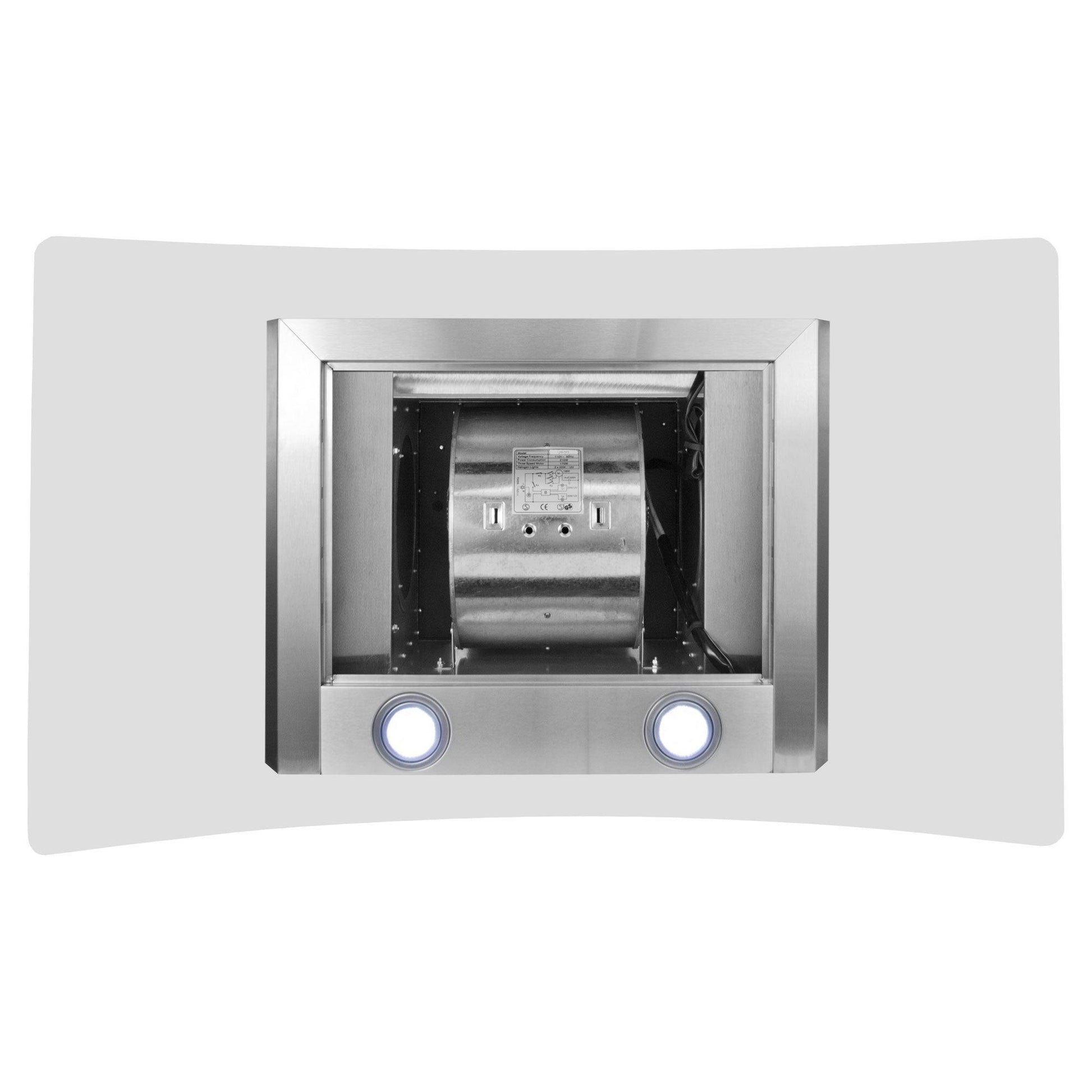 30’’ Wall Mount Glass Range Hood LH2-30G with LCD - Range Hoods