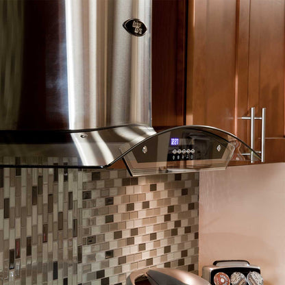 30’’ Wall Mount Glass Range Hood LH2-30G with LCD - Range Hoods