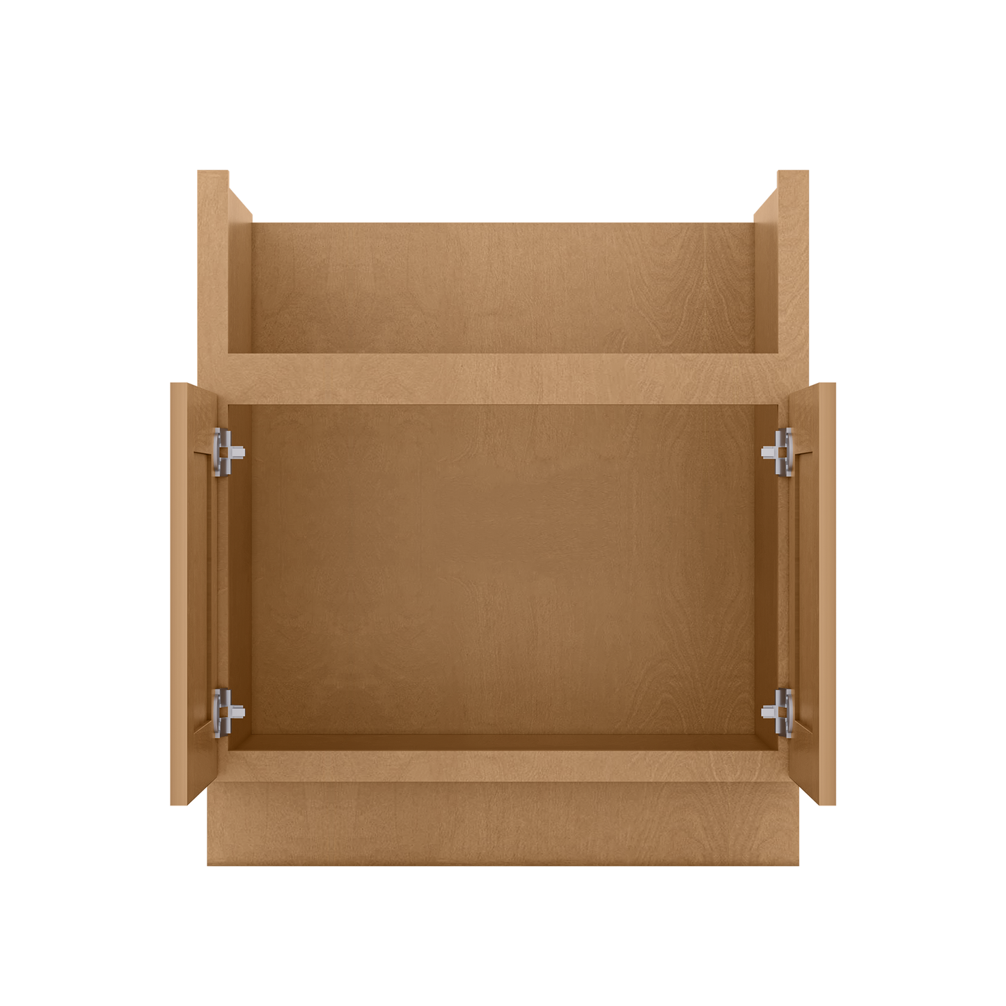 30’’W Farmhouse Sink Base Cabinet Shaker Toffee - Kitchen Cabinets