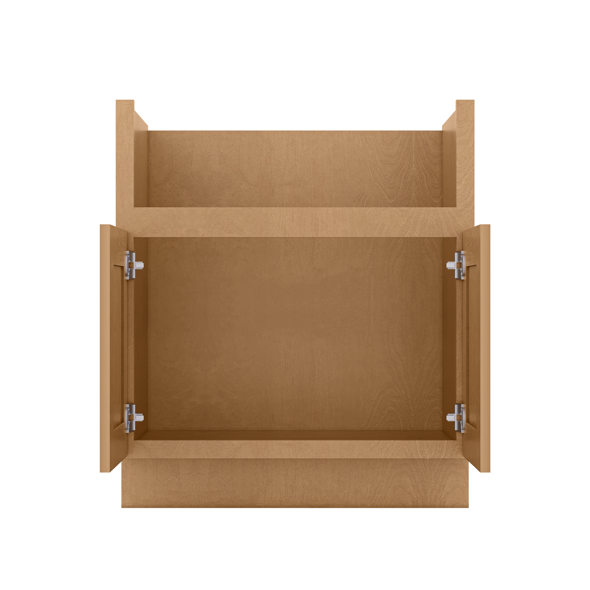 30’’W Farmhouse Sink Base Cabinet Shaker Toffee - Kitchen Cabinets