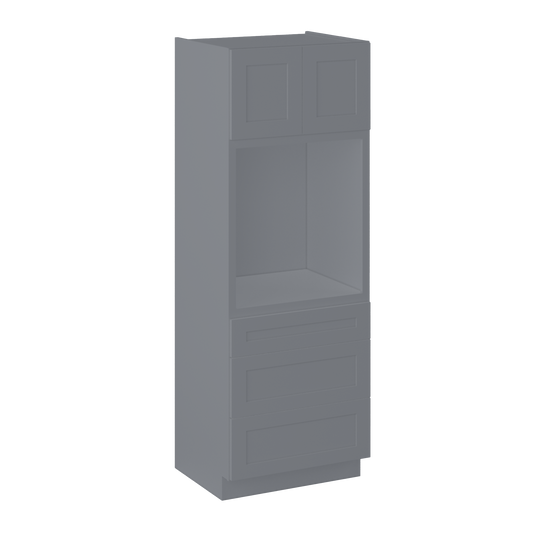 30’’W x 84’’H x 24’’D Oven Kitchen Cabinet - Colonial Gray - Kitchen Cabinets