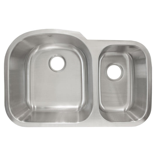 31 in Undermount Stainless Steel 60/40 Double Bowl Kitchen SinkL L201R - Sinks