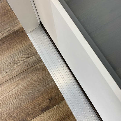 32 in. x 80 in. Clear Low E Prehung Unfinished White Fiberglass Door with mini blinds Exterior Doors