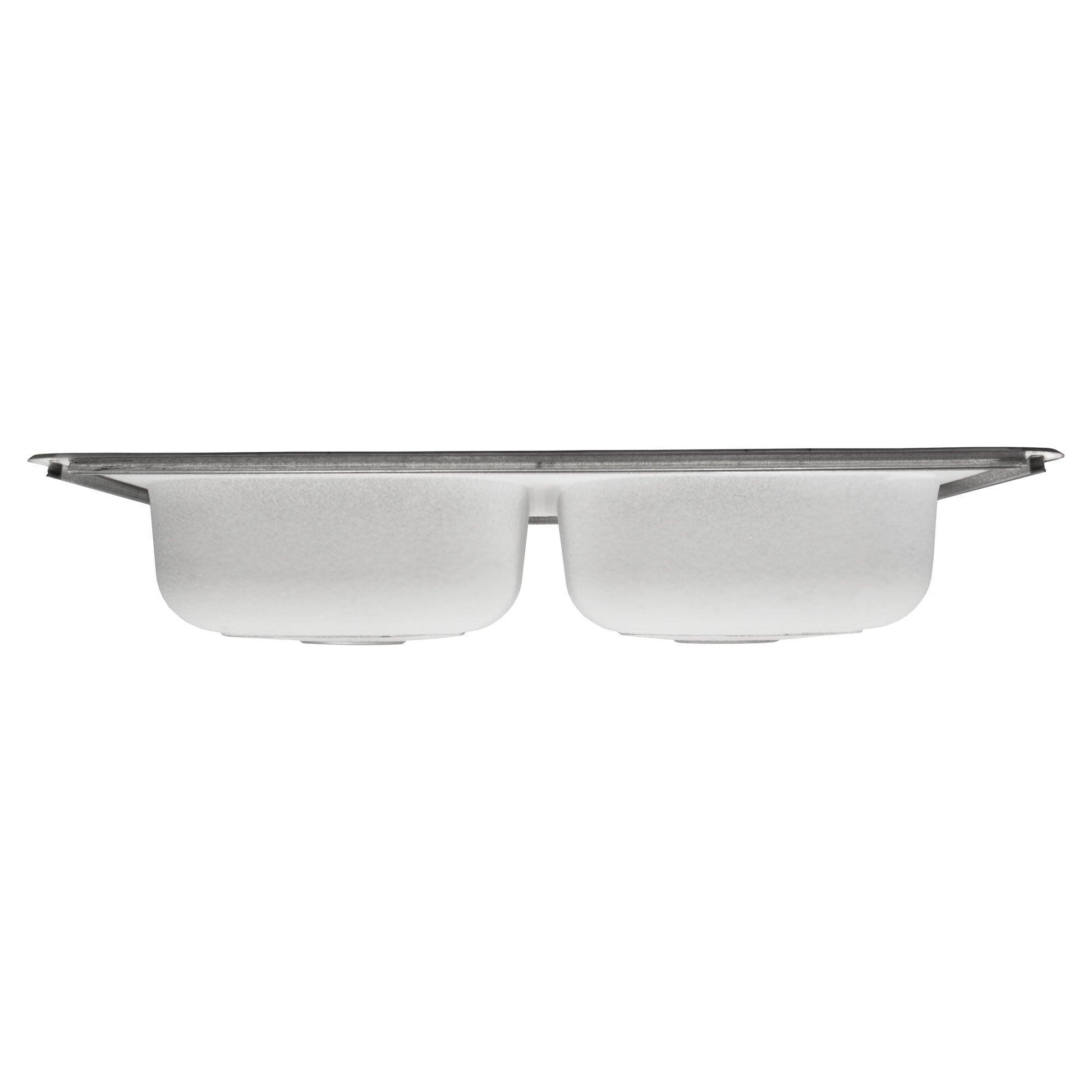 33 in. Drop-In 50/50 Double Bowl 20 Gauge Stainless Steel Kitchen Sink LTD64 - Sinks