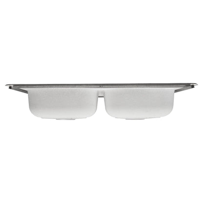 33 in. Drop-In 50/50 Double Bowl 20 Gauge Stainless Steel Kitchen Sink LTD64 - Sinks