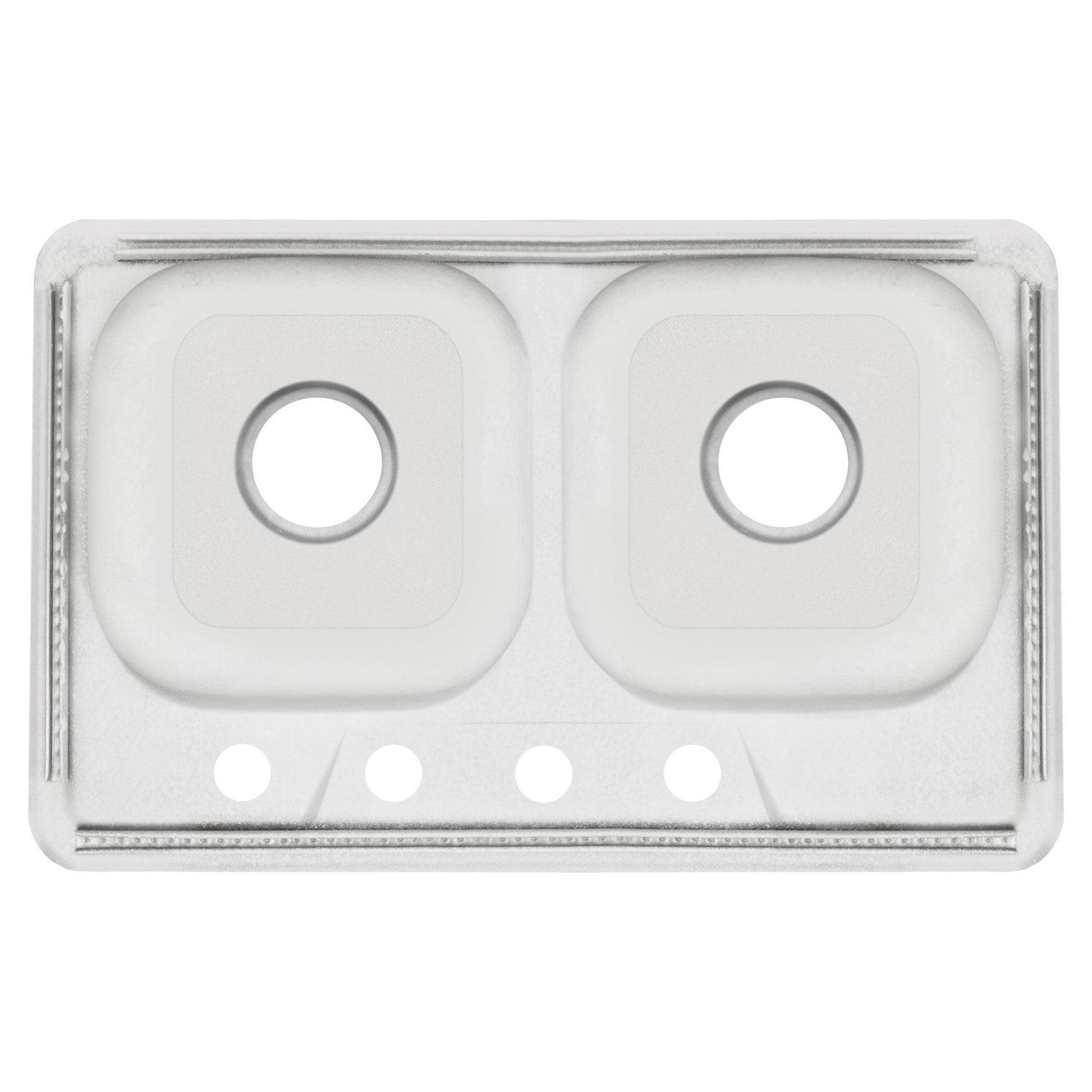33 in. Drop-In 50/50 Double Bowl 20 Gauge Stainless Steel Kitchen Sink LTD64 - Sinks