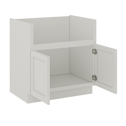33’’W Farmhouse Sink Base Cabinet - Milan Pearl - Kitchen Cabinets