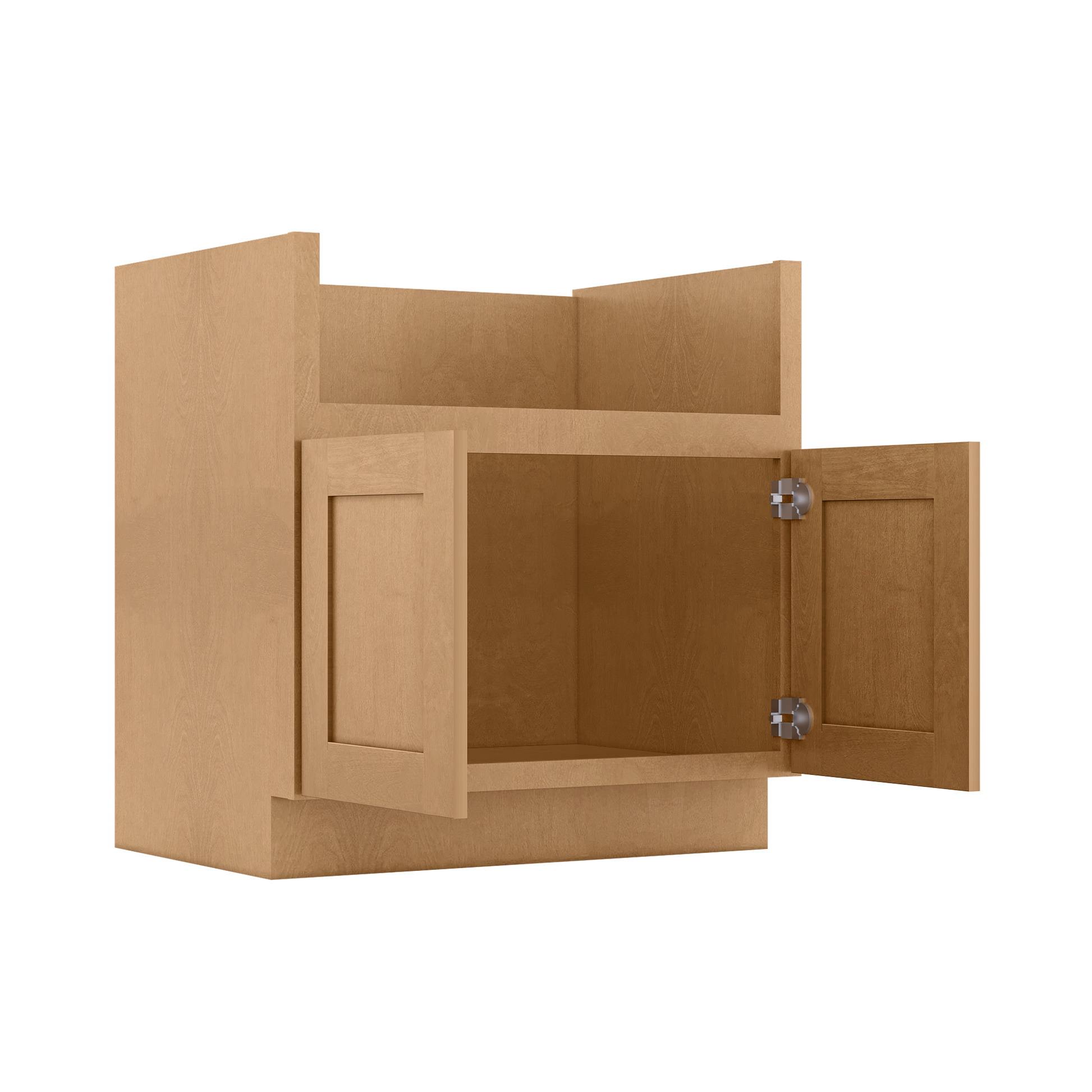 33’’W Farmhouse Sink Base Cabinet - Shaker Toffee - Kitchen Cabinets