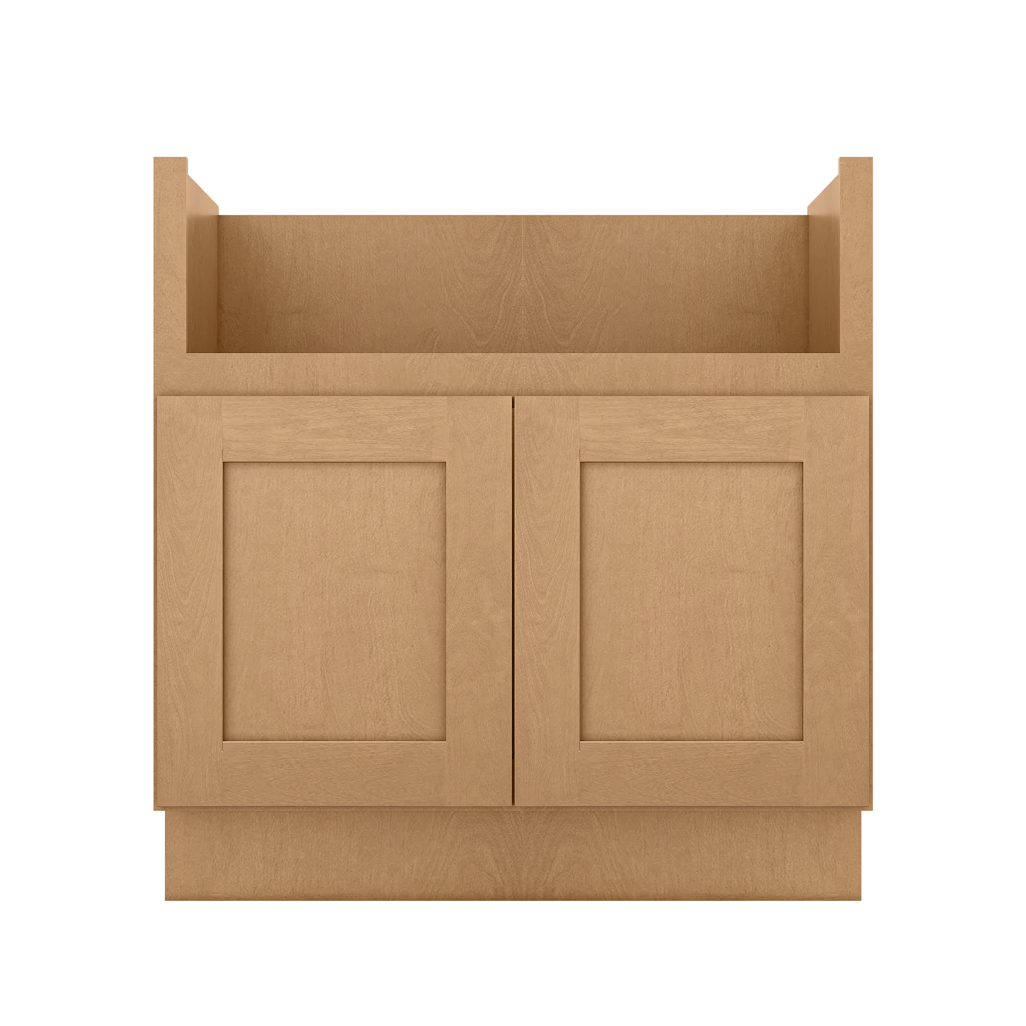 33’’W Farmhouse Sink Base Cabinet - Shaker Toffee - Kitchen Cabinets