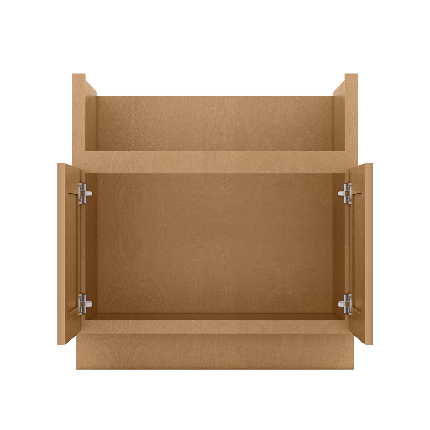 33’’W Farmhouse Sink Base Cabinet - Shaker Toffee - Kitchen Cabinets