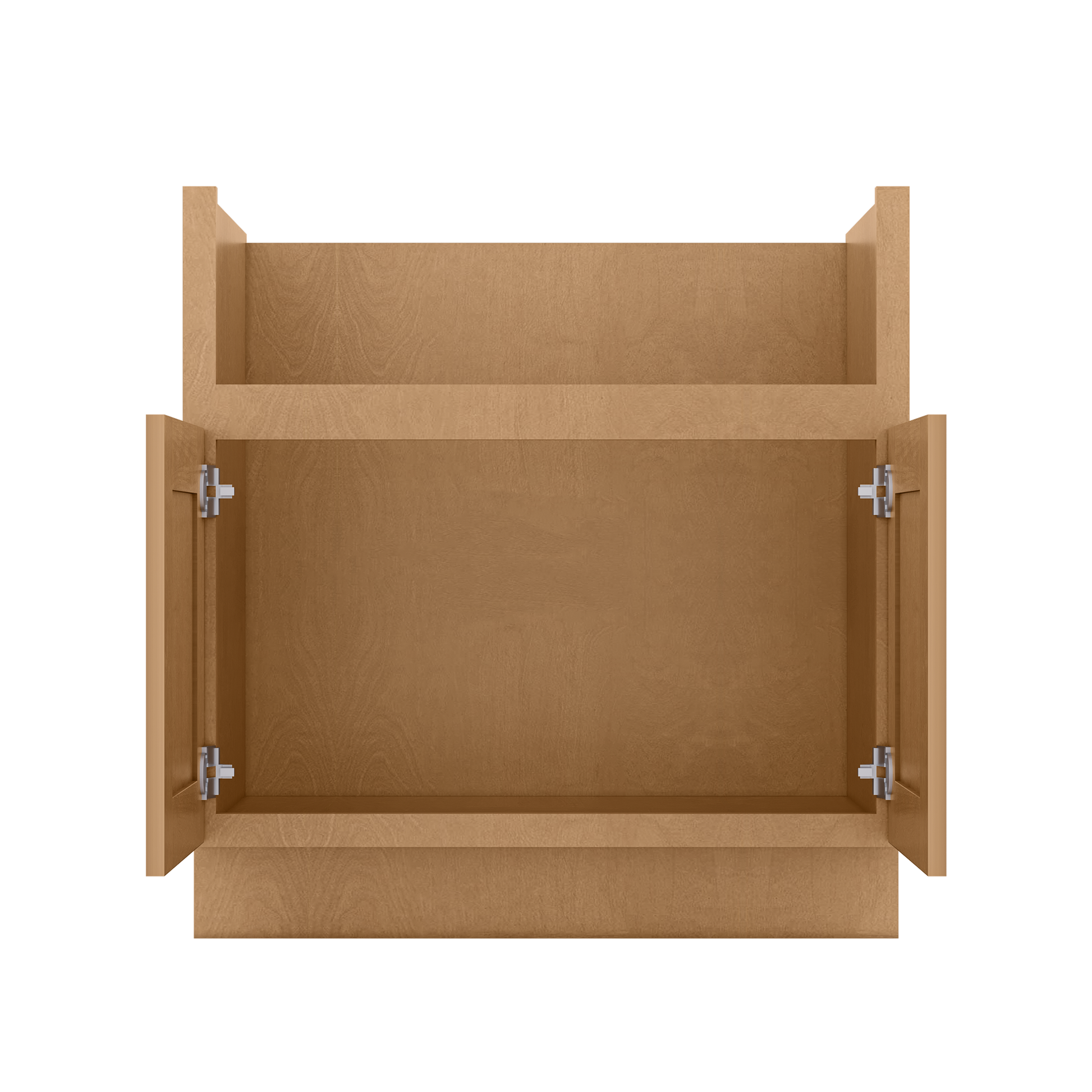 33’’W Farmhouse Sink Base Cabinet - Shaker Toffee - Kitchen Cabinets