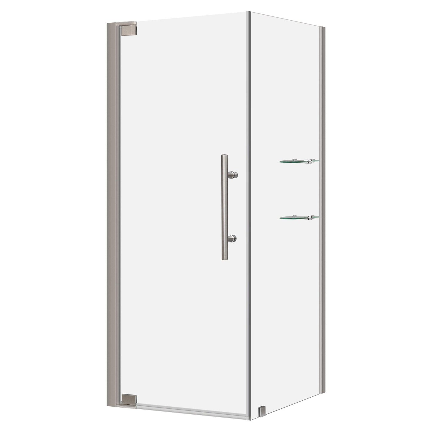 34 3/8-35 W x 72 H x 29-30 D Swing-Out Shower Enclosure ULTRA-G Brushed Nickel - Shower Doors