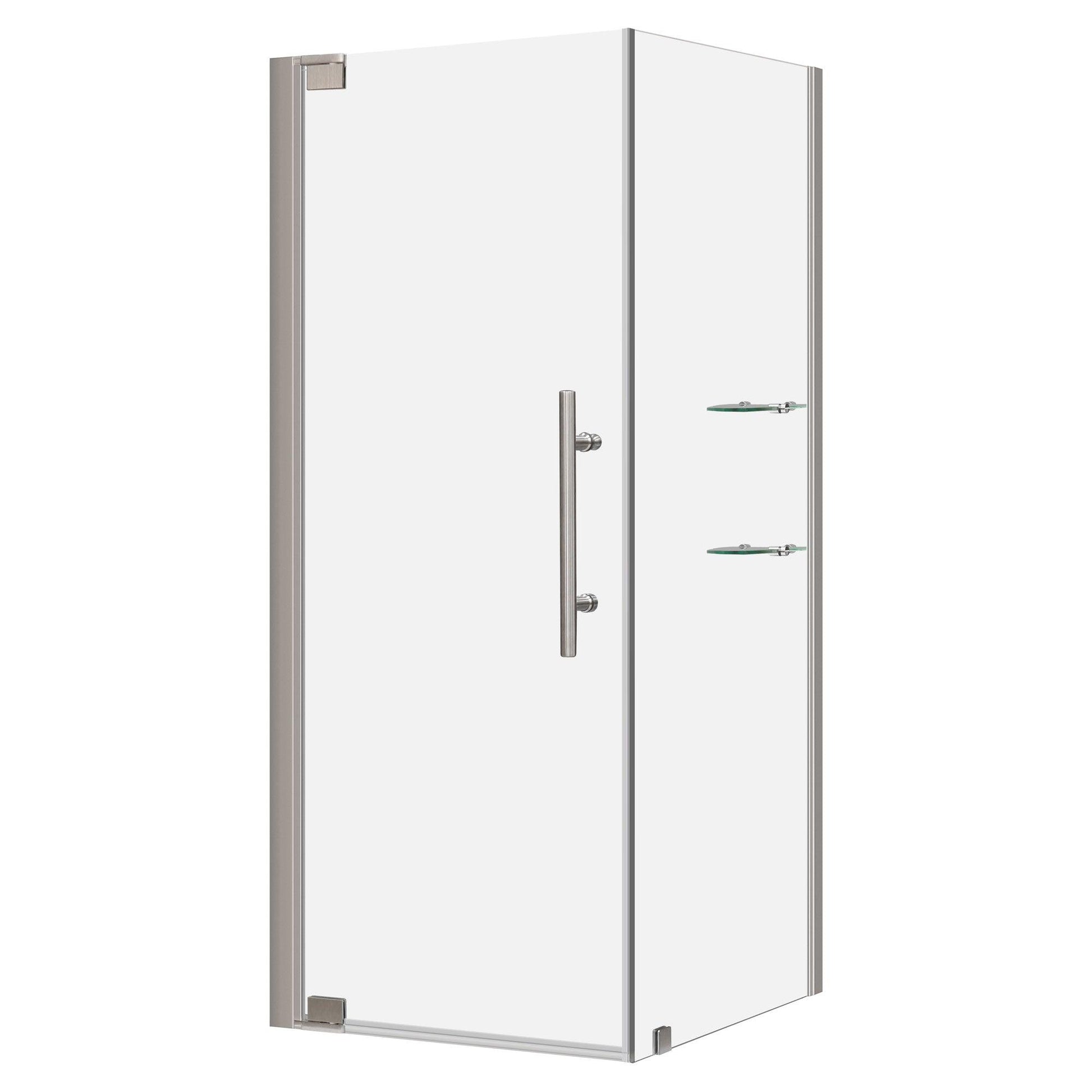 34 3/8-35 W x 72 H x 34-35 D Swing-Out Shower Enclosure ULTRA-G Brushed Nickel - Shower Doors