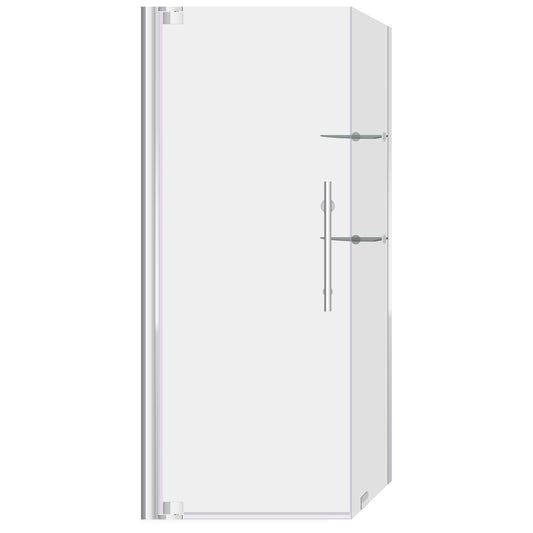 34 3/8-35 W x 72 H  x 34-35 D Swing-Out Shower Enclosure ULTRA-G