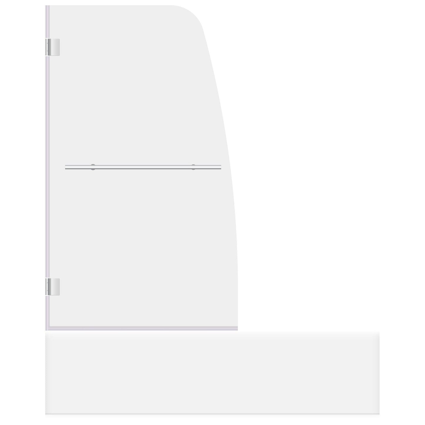 34 W x 58 H  Swing-Out Bathtub Door ULTRA-F