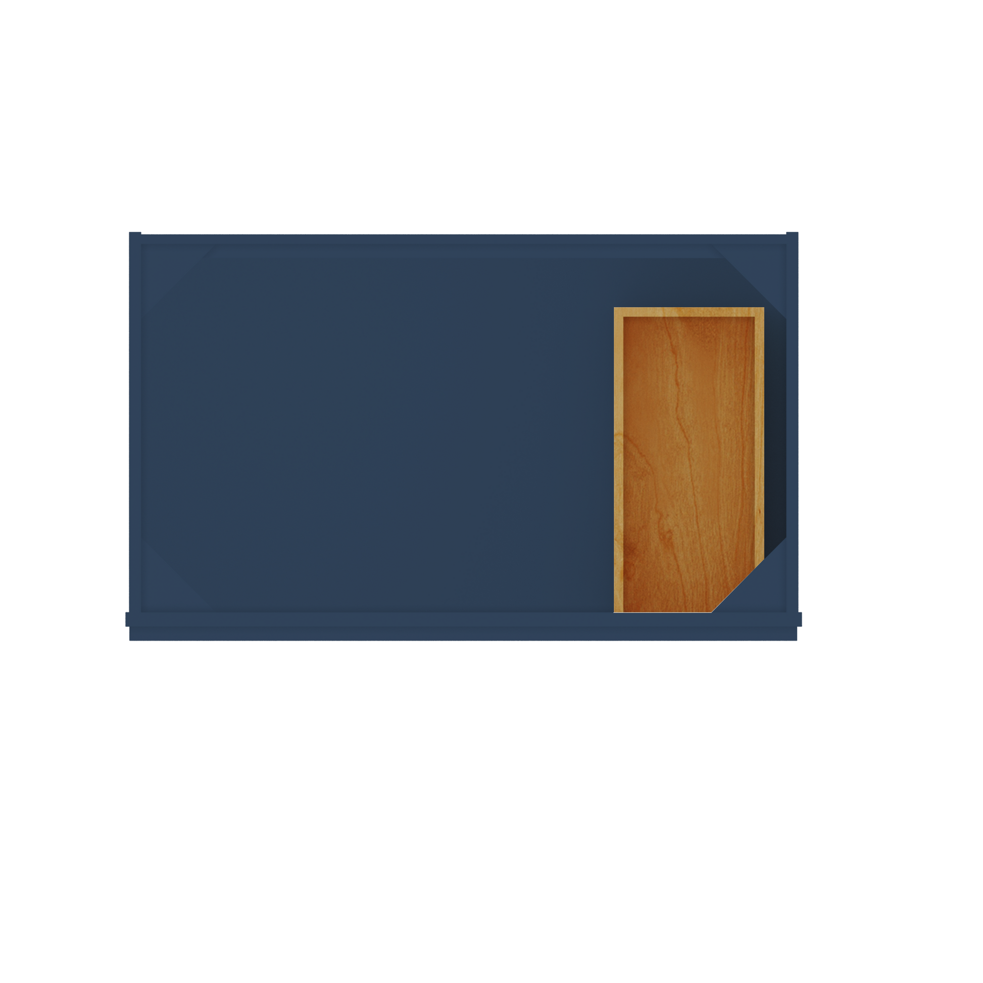 36 in W x 34 1/2 in H x 21 in D Vanity Sink Base Cabinet with Left Drawers Danbury Blue - Bathroom Vanities