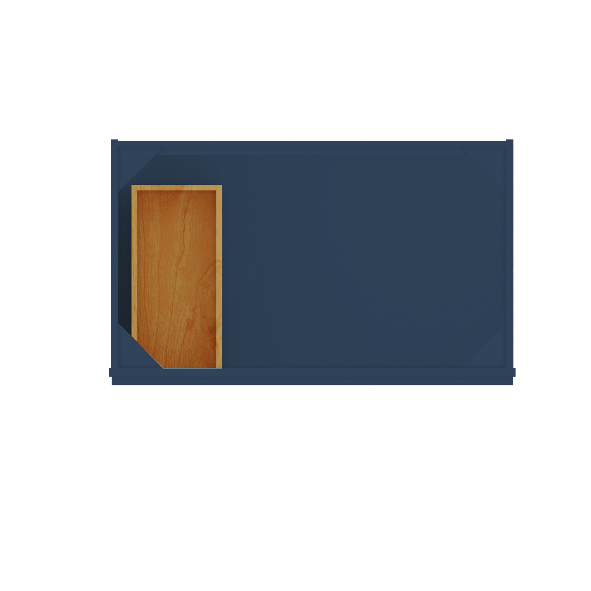 36 in W x 34 1/2 in H x 21 in D Vanity Sink Base Cabinet with Right Drawers Danbury Blue - Bathroom Vanities