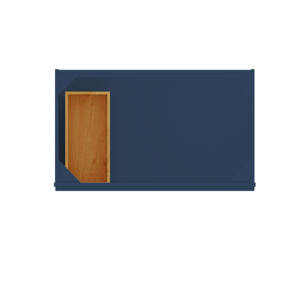 36 in W x 34 1/2 in H x 21 in D Vanity Sink Base Cabinet with Right Drawers Danbury Blue - Bathroom Vanities