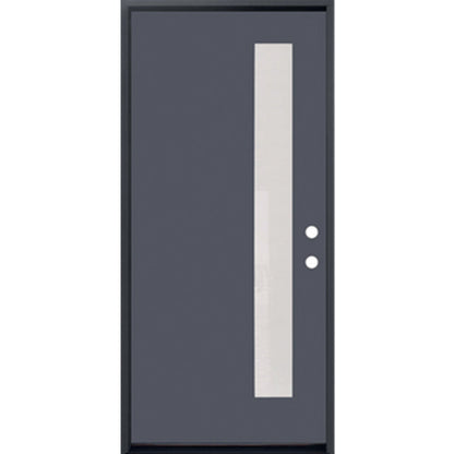1-LITE OFFSITE, ACID ETCH FIBERGLASS DOOR PAINTED GREY - AAADistributor.com