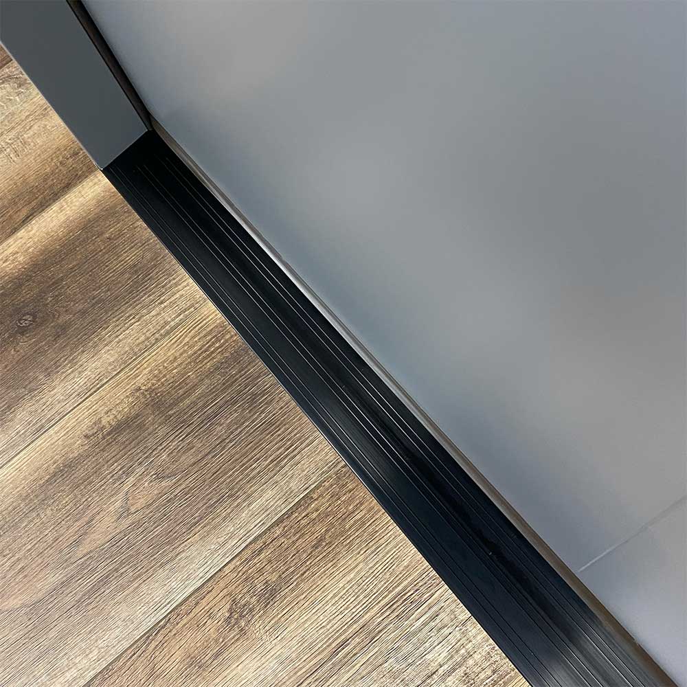 36 in. x 80 in. 1 Lite Offsite Acid Etch Painted Grey Prehung Fiberglass Exterior Door with Brickmold Exterior Doors