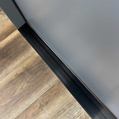 36 in. x 80 in. 1 Lite Offsite Acid Etch Painted Grey Prehung Fiberglass Exterior Door with Brickmold Exterior Doors