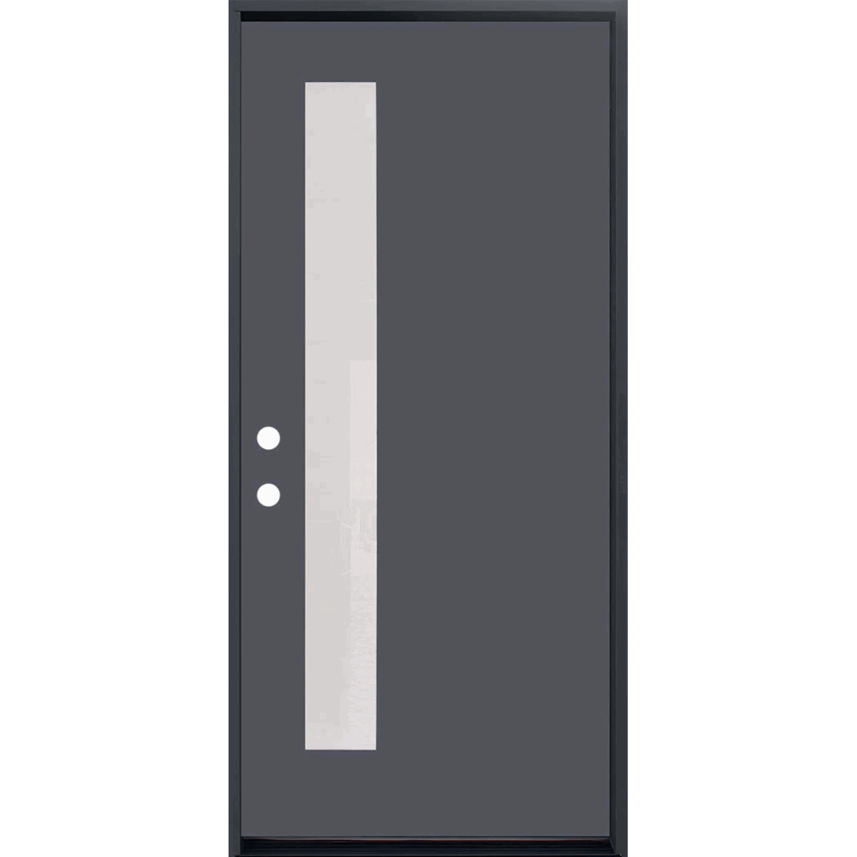 1-LITE OFFSITE, ACID ETCH FIBERGLASS DOOR PAINTED GREY - AAADistributor.com