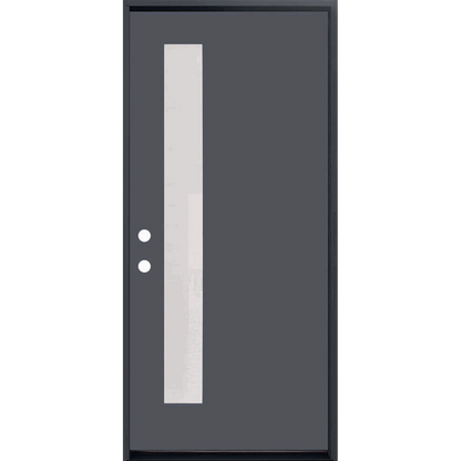 1-LITE OFFSITE, ACID ETCH FIBERGLASS DOOR PAINTED GREY - AAADistributor.com