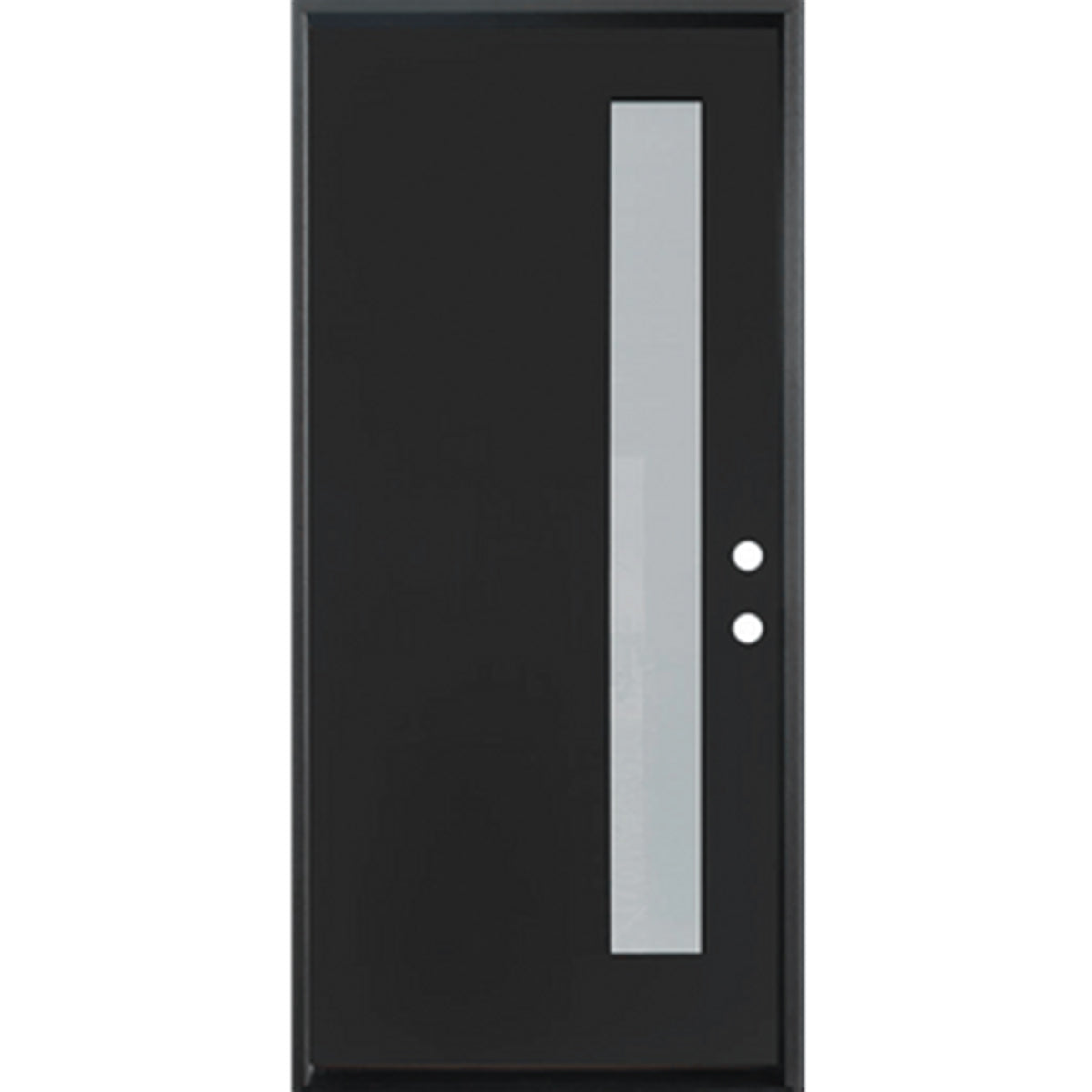 1-LITE OFFSITE, ACID ETCH FIBERGLASS DOOR PAINTED BLACK - AAADistributor.com