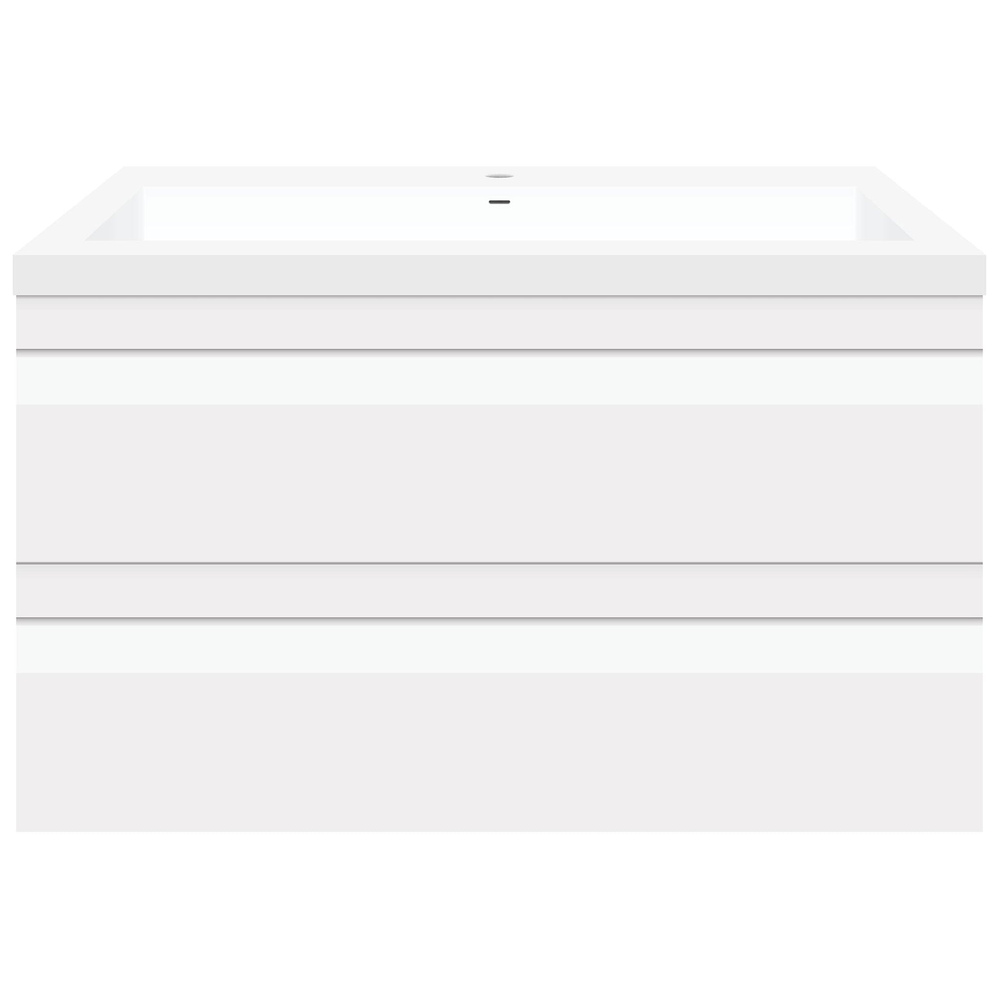36’’ W Wall-Mount Modern White Vanity LV8W-36W with Square Sink Top - Bathroom Vanities