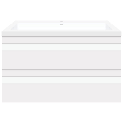 36’’ W Wall-Mount Modern White Vanity LV8W-36W with Square Sink Top - Bathroom Vanities