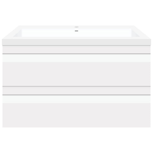 36’’ W Wall-Mount Modern White Vanity LV8W-36W with Square Sink Top - Bathroom Vanities