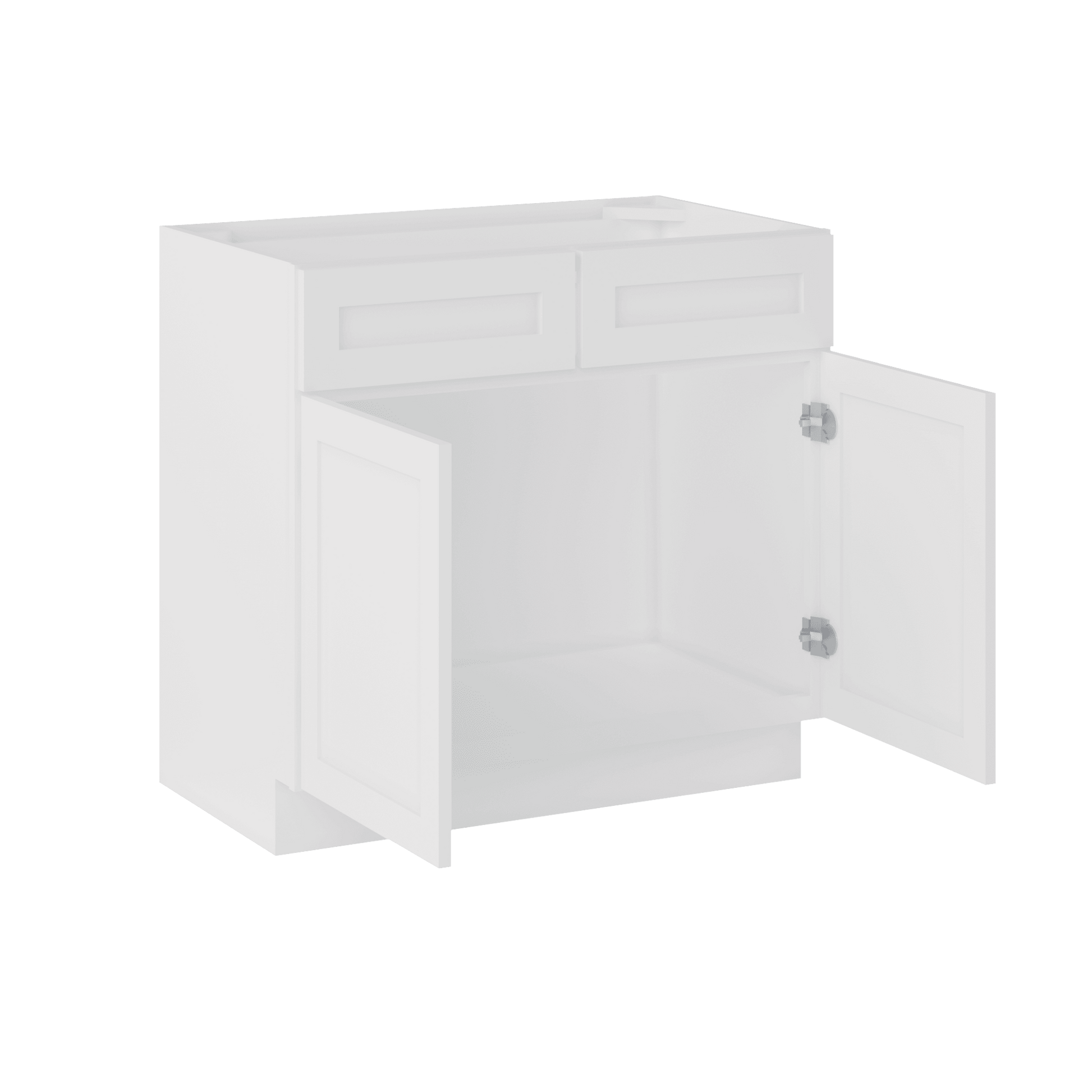 36 W x 21 D x 34.5 H Vanity Sink Base Cabinet - Alpina White - Bathroom Vanities