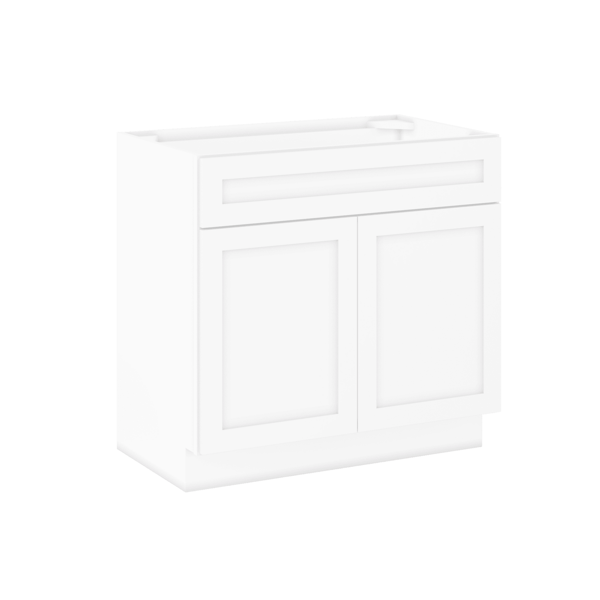 36 W x 21 D x 34.5 H Vanity Sink Base Cabinet - Alpina White - Bathroom Vanities