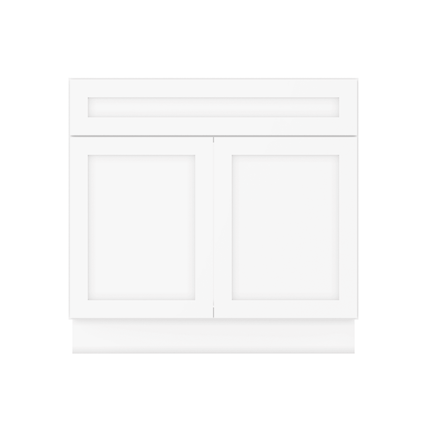 36 W x 21 D x 34.5 H Vanity Sink Base Cabinet - Alpina White - Bathroom Vanities