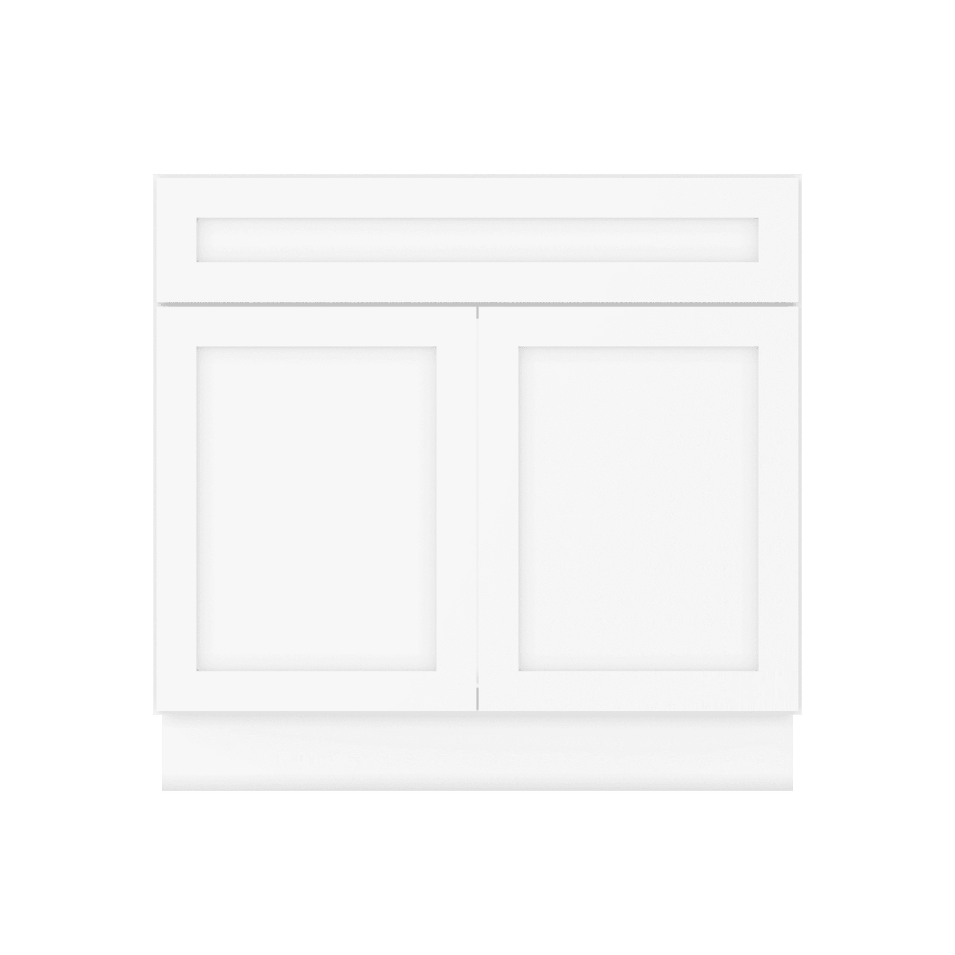 36 W x 21 D x 34.5 H Vanity Sink Base Cabinet - Alpina White - Bathroom Vanities