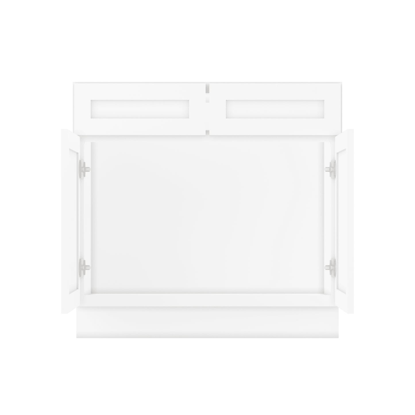 36 W x 21 D x 34.5 H Vanity Sink Base Cabinet - Alpina White - Bathroom Vanities