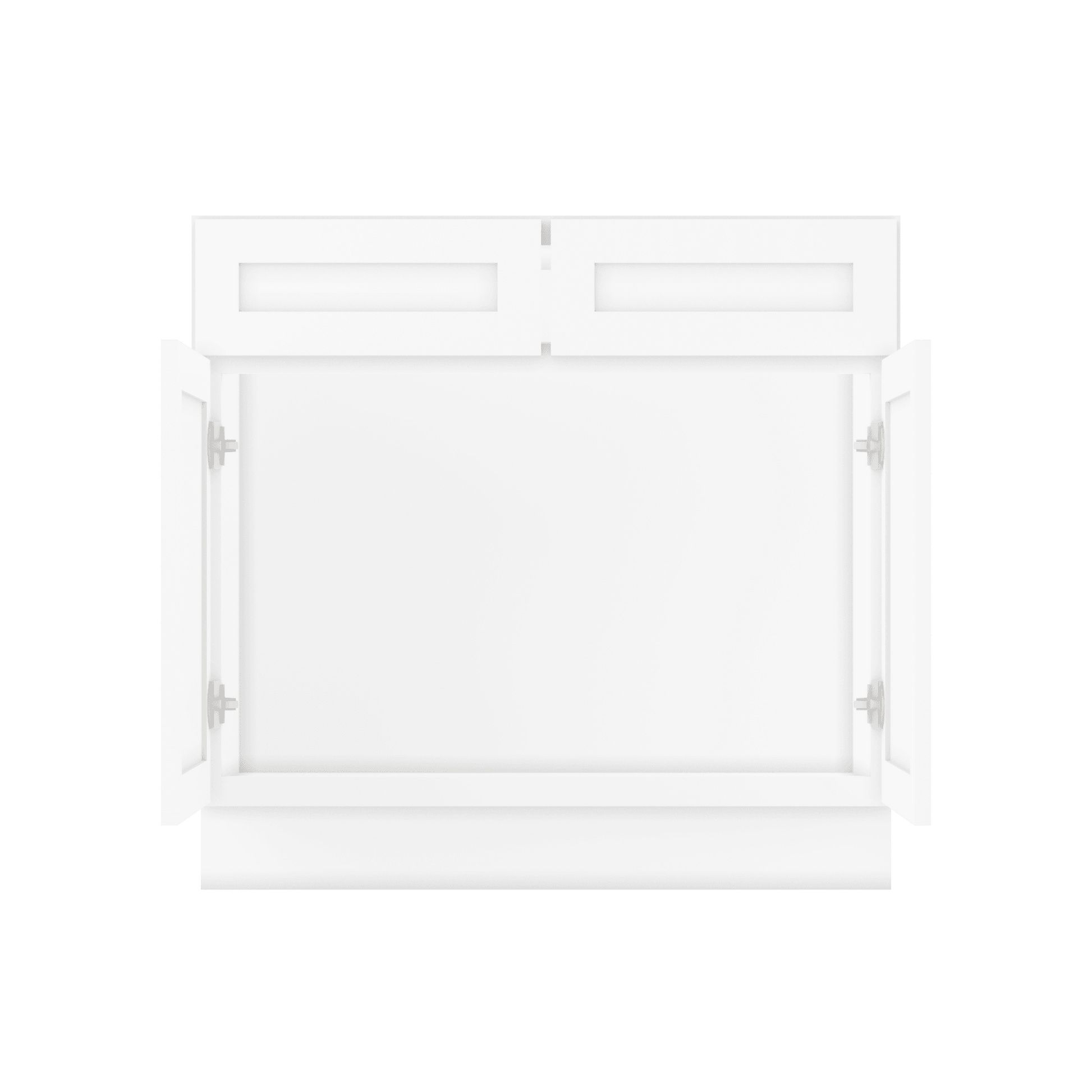 36 W x 21 D x 34.5 H Vanity Sink Base Cabinet - Alpina White - Bathroom Vanities
