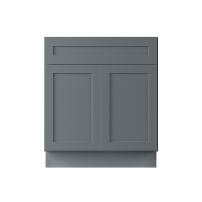 30 W x 21 D x 34.5 H Vanity Sink Base Cabinet - Colonial Gray - Bathroom Vanities