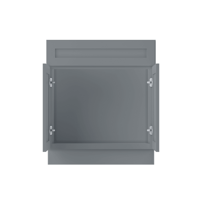30 W x 21 D x 34.5 H Vanity Sink Base Cabinet - Colonial Gray - Bathroom Vanities