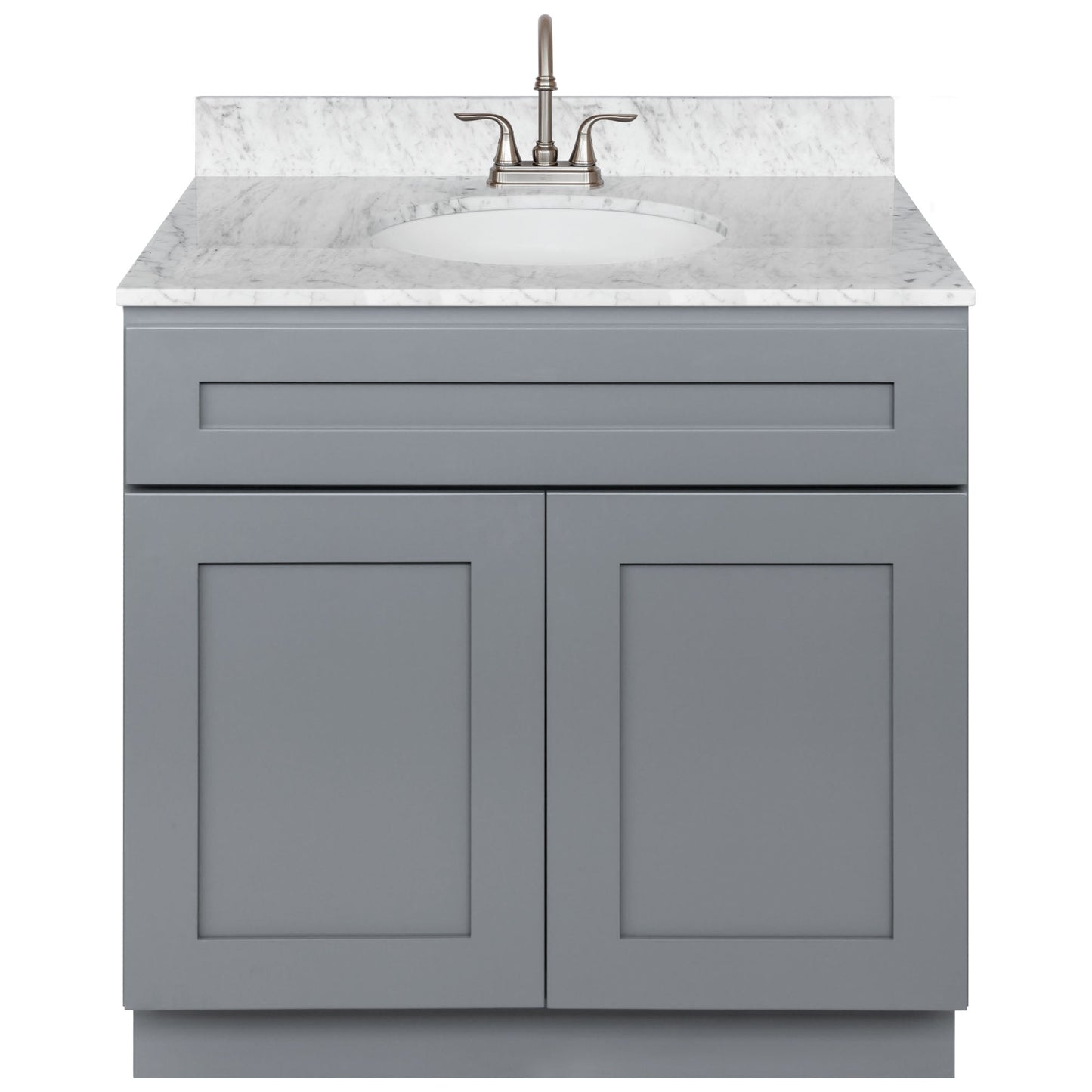 36 W x 21 D x 34.5 H Vanity Sink Base Cabinet - Colonial Gray - Bathroom Vanities