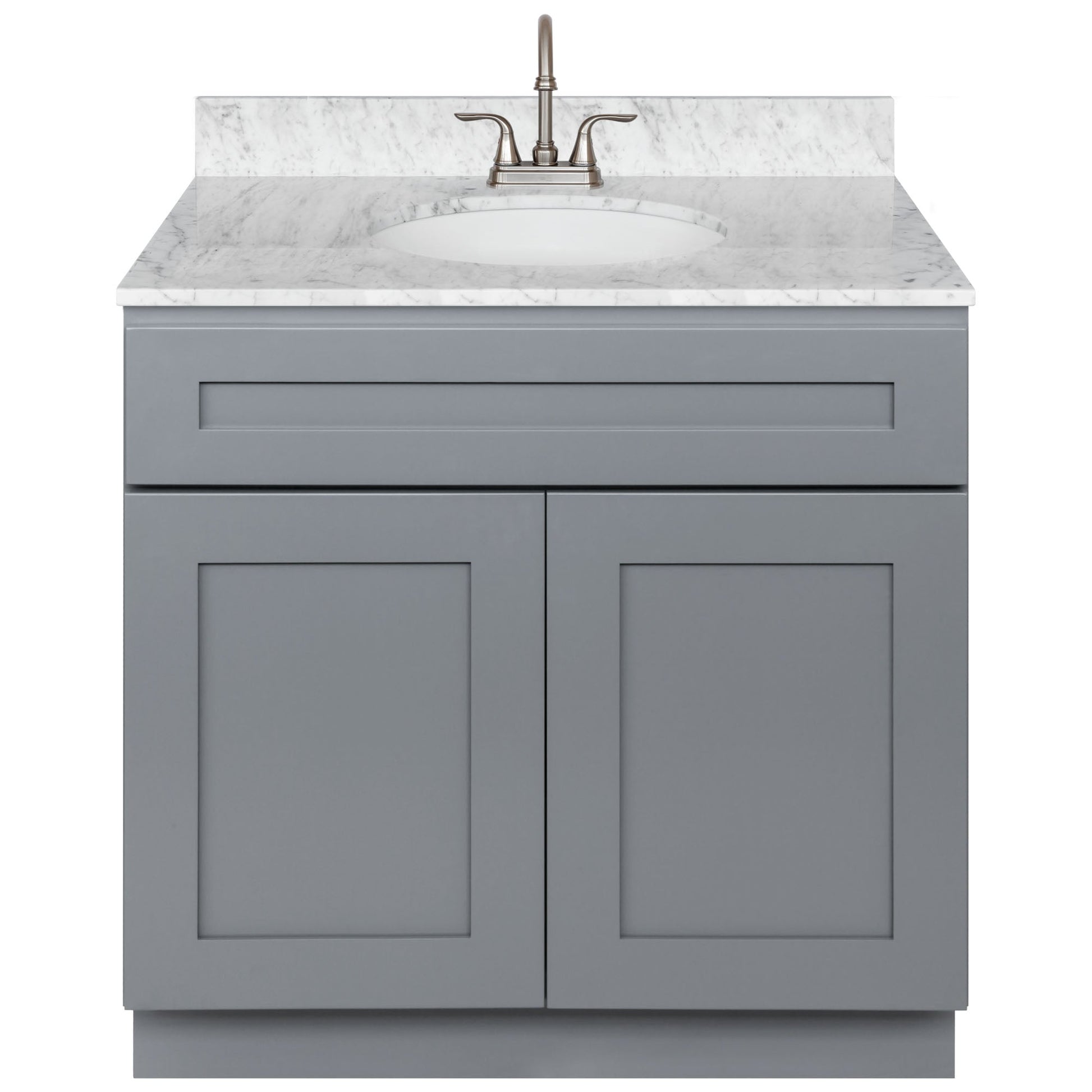 36 W x 21 D x 34.5 H Vanity Sink Base Cabinet - Colonial Gray - Bathroom Vanities
