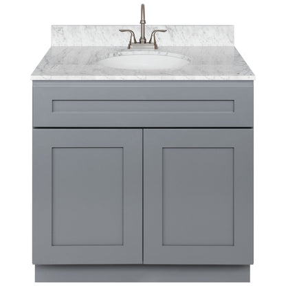 36 W x 21 D x 34.5 H Vanity Sink Base Cabinet - Colonial Gray - Bathroom Vanities