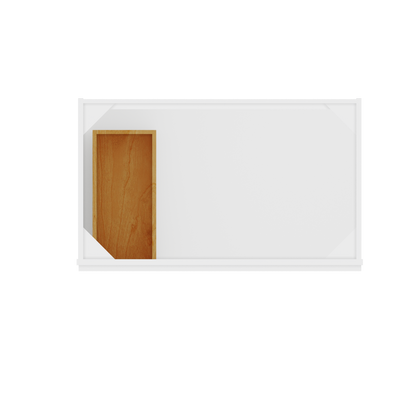 36 W x 21 D x 34.5 H Vanity Sink Base Cabinet with Left Drawers - Alpina White - Bathroom Vanities