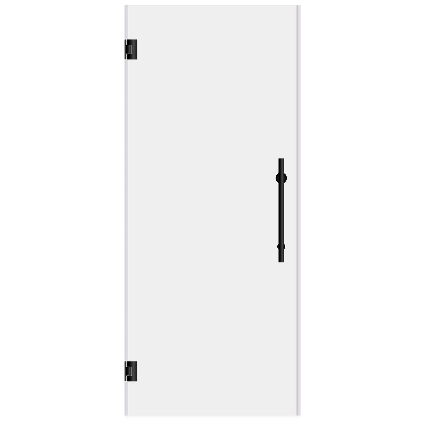 36 W x 72 H Swing-Out Shower Door ULTRA-E Matte Black - Shower Doors